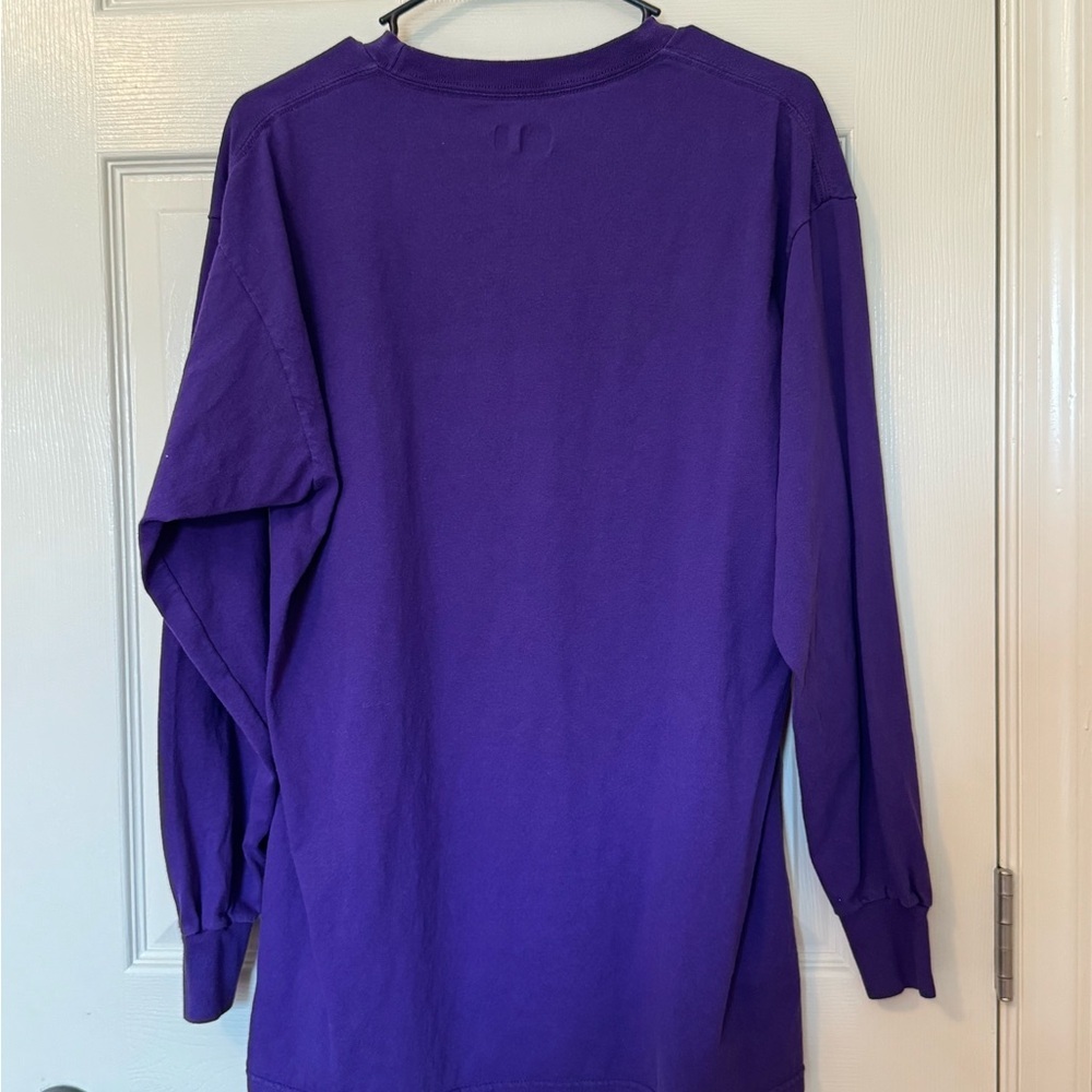 NFL Team Apparel Purple Long Sleeve Tee  Minnesota Vikings - Picture 3 of 8